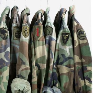 Camouflage jacket coat vintage camo